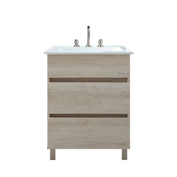 VANITORY PIE C/MESADA (50 CM)  NORDICA HELSINSKI 2 CAJONES