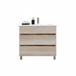 Vanitory pie c/mesada (80) Nordica Helsinski 2 Cajones