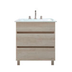 Vanitory pie c/mesada (60 cm) Nordica Helsinski 2 Cajones