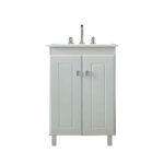 Vanitory pie c/mesada (50 cm) Obra Blanco 2 Puertas
