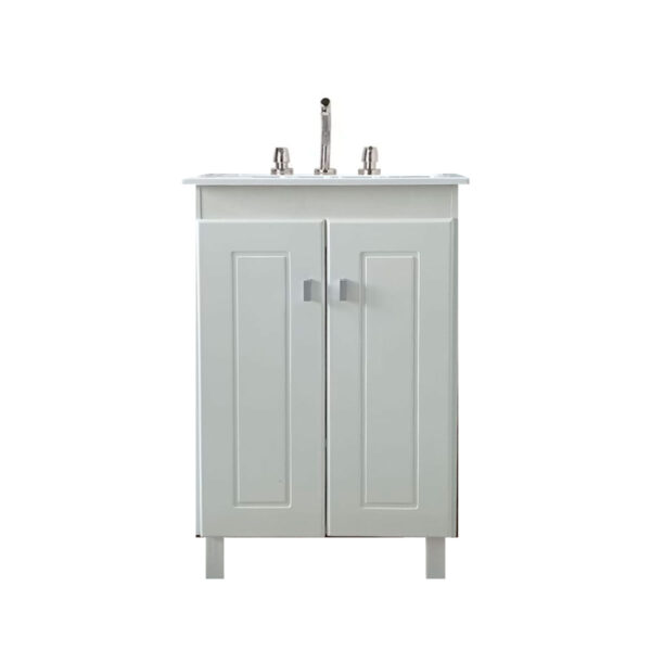 VANITORY PIE C/MESADA (50 CM) OBRA BLANCO 2 PUERTAS
