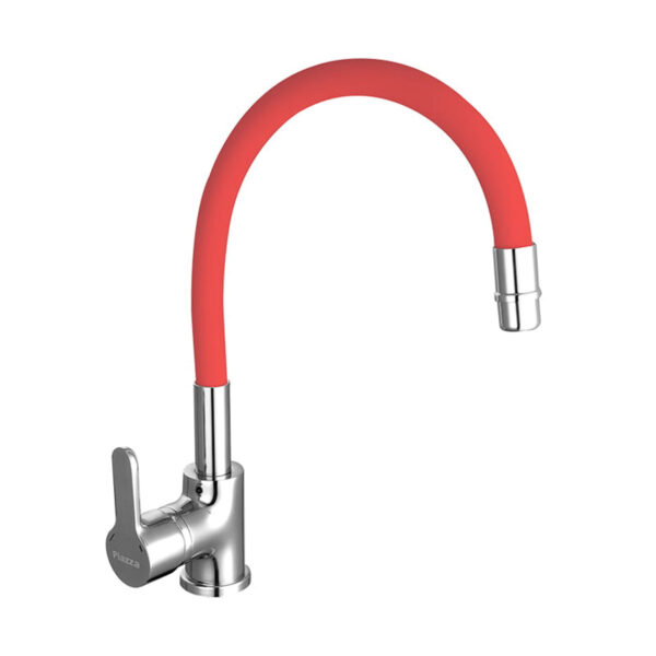 Monocomando cocina Emblem Flexible Rojo