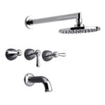 Ducha embutir c/transferencia Margot Lever