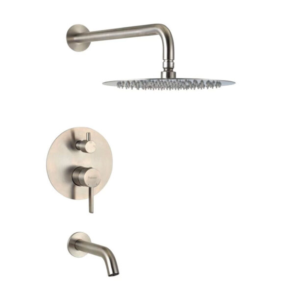 GRIFERIA DUCHA EMBUTIR C/TRANSFERENCIA STEEL 80-205 - PEIRANO